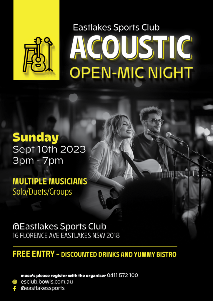 Poster for Acoustic Open Night
